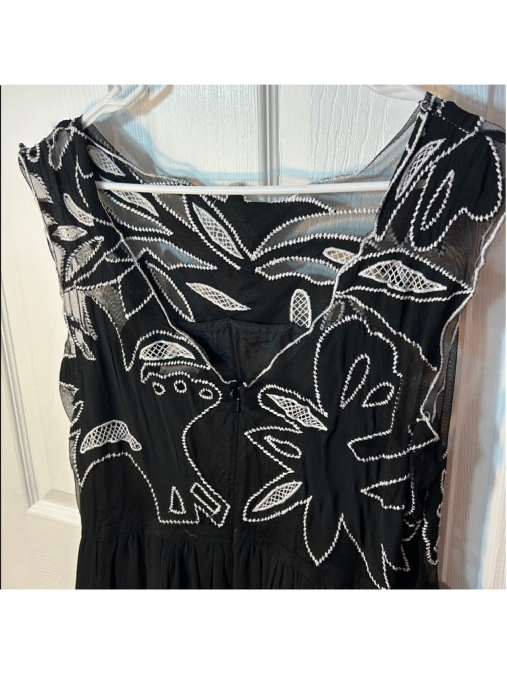 ASOS Women’s Size 14 Whimsy Goth Black Embroidered Dress – NWT - Picture 3 of 7